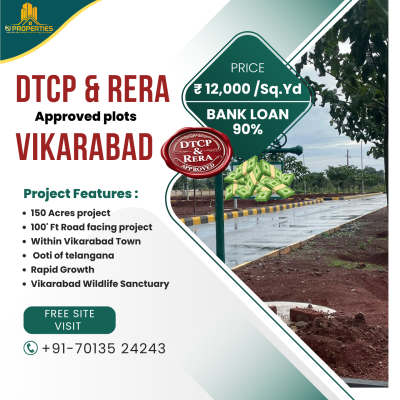 🌿 Own Your Plot in Vikarabad – DTCP & RERA Approved 🏡
